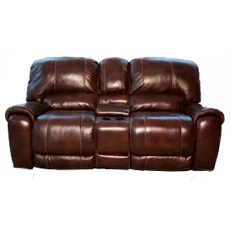 Casual Dual Reclining Leather Loveseat